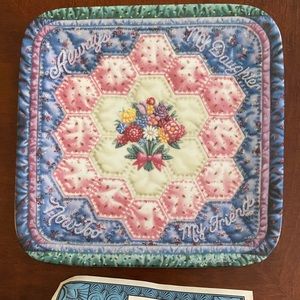 Bradford Exchange Always My Daughter Quilt Plate
